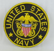 US NAVY - Aufnäher - Aufbügler - Stickerei - 7cm Ø