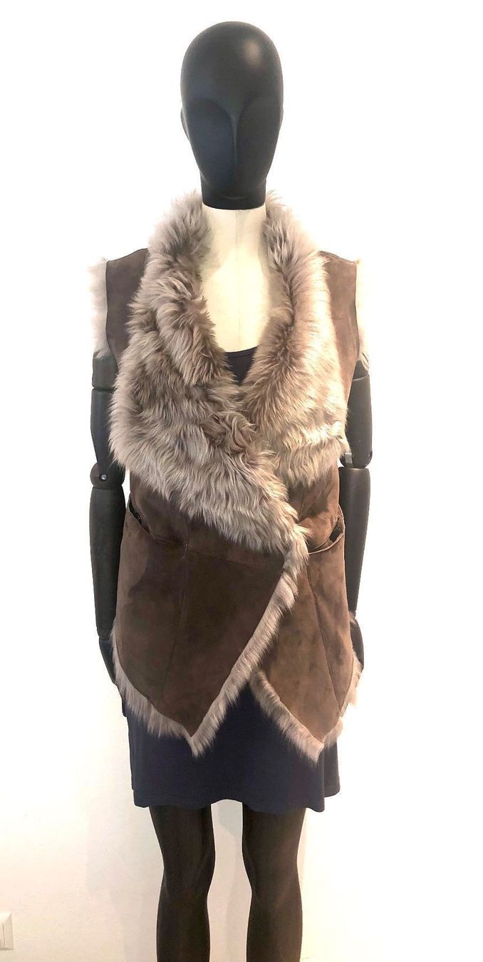 Gilet & Giacche senza maniche: GIORGIO BRATO LAMMFELLWESTE GR40-42 – Nuovo (secondo la descrizione) da Dornach venduto da Snow54 1