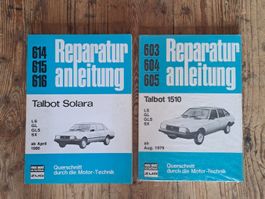 2x Reparaturanleitungen Talbot Solara und 1510 (1979/1980)