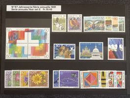 Série annuelle Helvetia 1991 set E Fr. 16,80