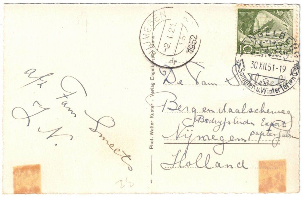 Cartoline postali: Engelberg - Luftseilbahn Gerschnialp--Trübsee – Usato da Binningen venduto da Mountainrider 1