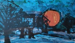 Weiskönig Lithographie EA datiert und signiert