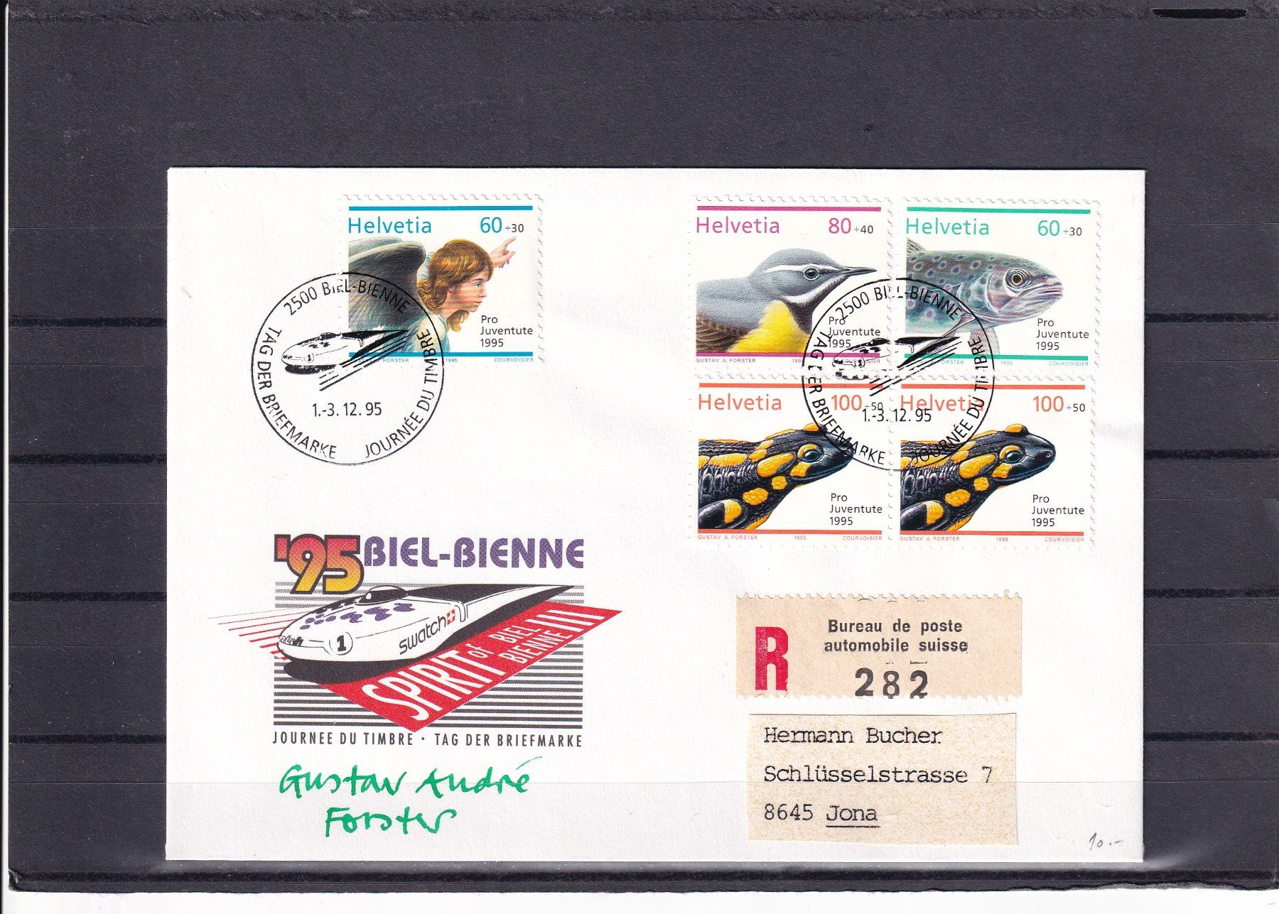 Tutti i francobolli: Tag der Briefmarke 1995 Biel 1.-3.12.1995 – Nuovo (secondo la descrizione) da Birsfelden venduto da chr_yq2g