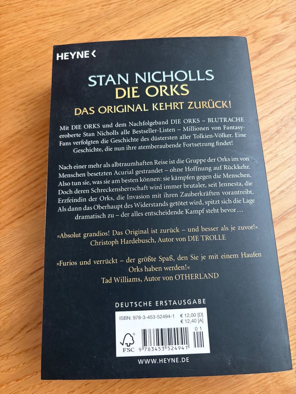 Libri: Die Orks - Blutnacht – Usato da Glattpark(Opfikon) venduto da qantas_39 1