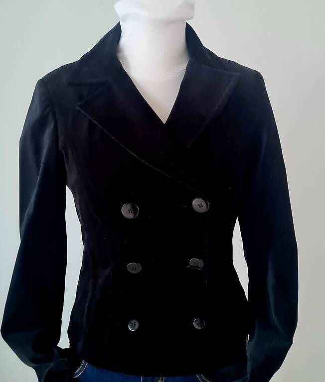 Giacche: toller Blazer, schwarz, samt, Gr. 34 – Usato da Kreuzlingen venduto da vir_thb7 3