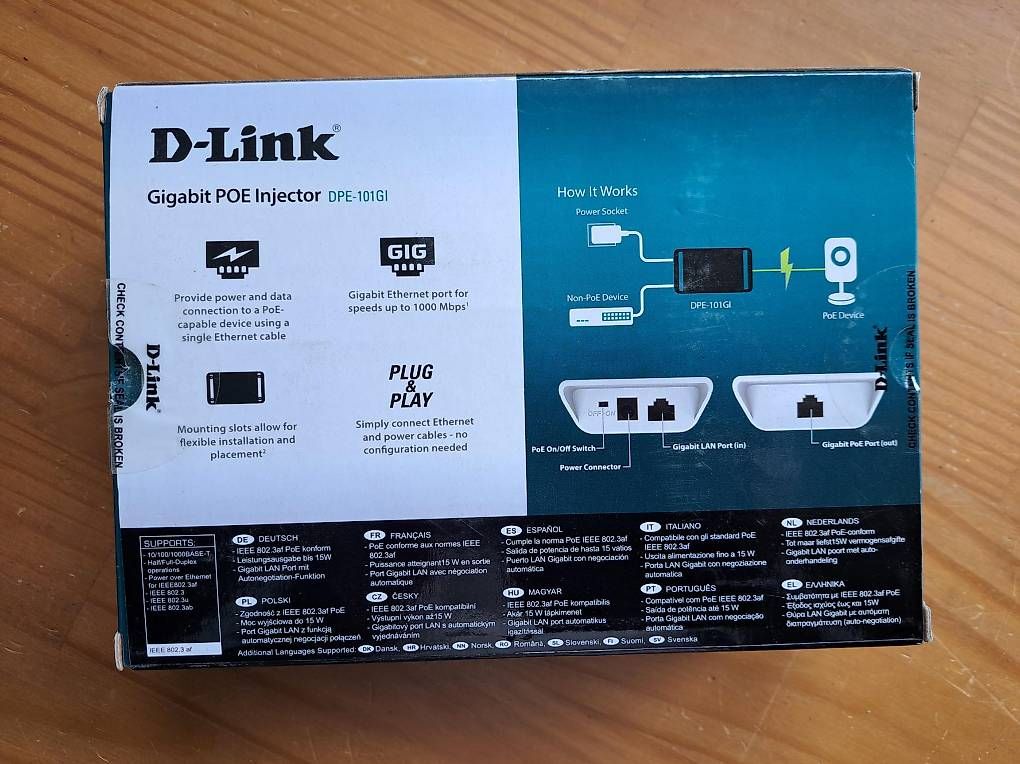 Dlink Unità & Adattatore: D-Link DPE-101GI Gigabit PoE Injektor – Nuovo (secondo la descrizione) da Attiswil venduto da ewy_g8th 1