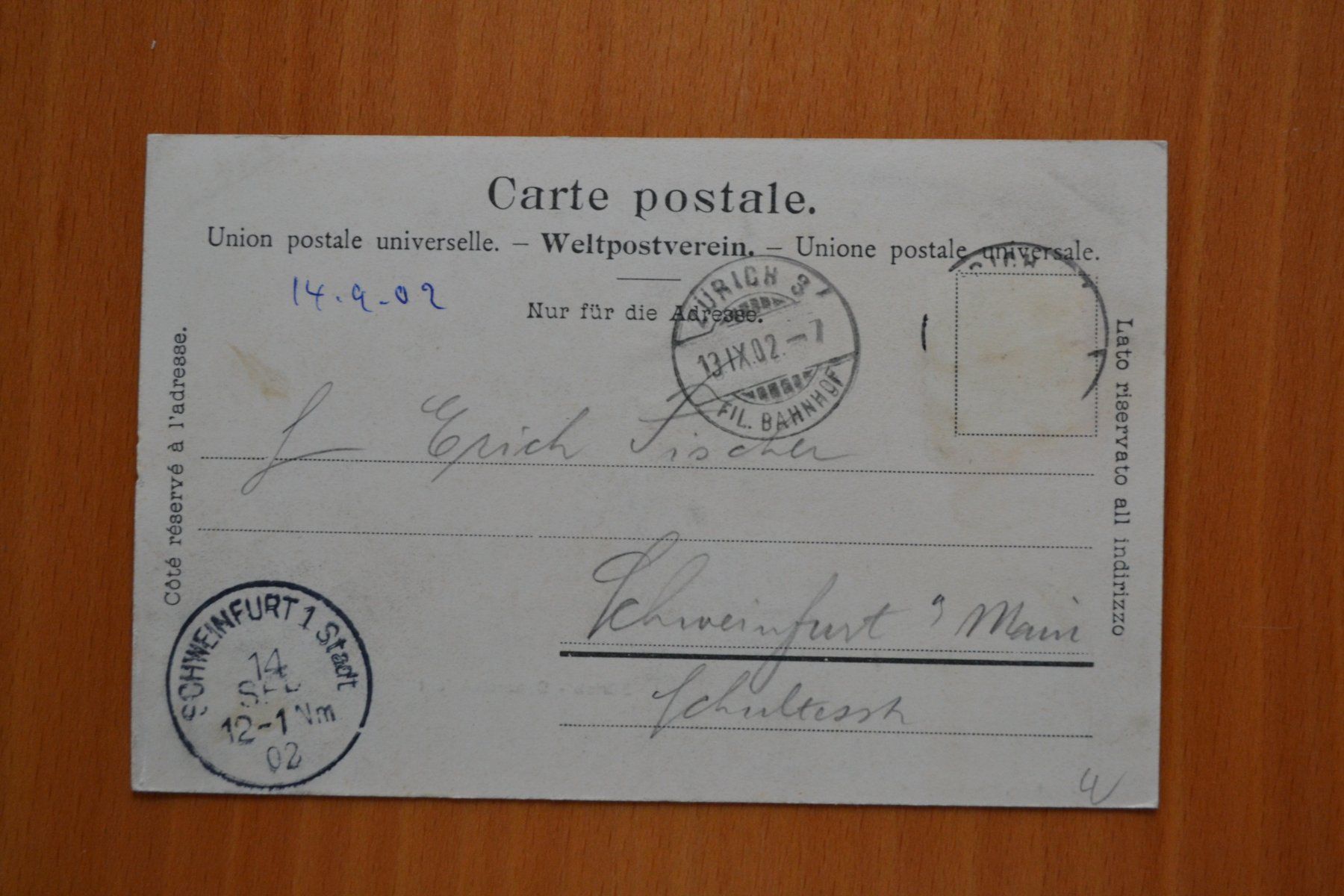 Cartes postales: AK Zürich – D'occasion à Beinwil am See par kajak55 1