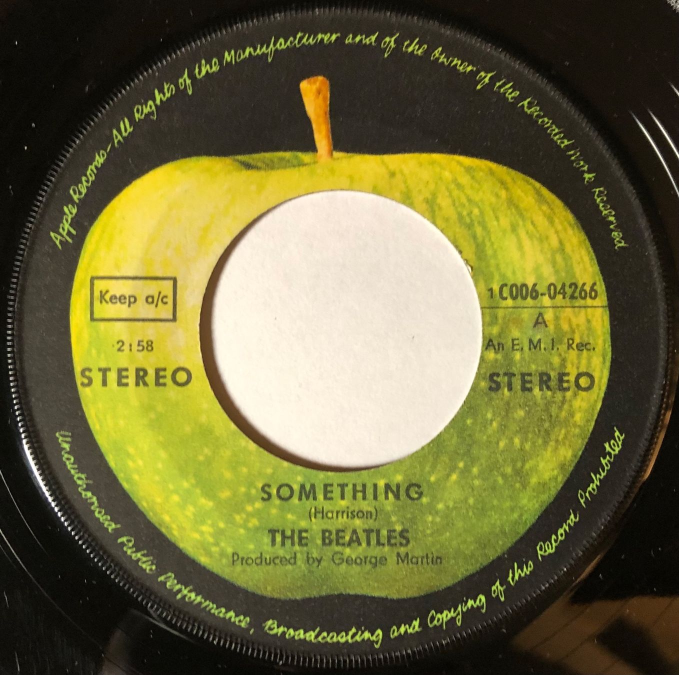 Vinyles: THE BEATLES - SOMETHING / COME TOGETHER – D'occasion à Poliez-Pittet par Newtown-Records 2