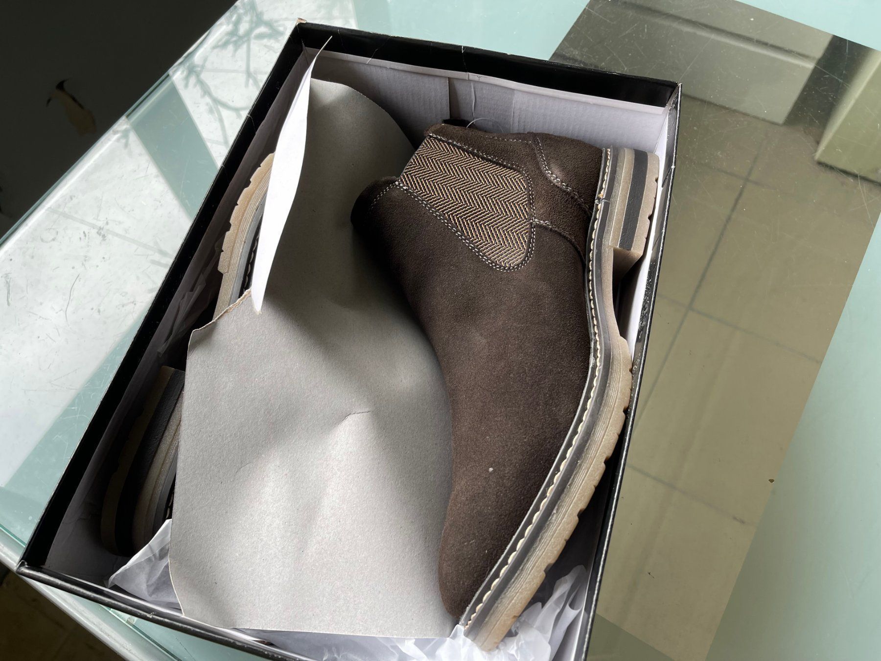 Scarpe da uomo: Schuhe Stiefeletten Neu Gr. 44 – Nuovo e nell'imballaggio originale da Arisdorf venduto da comestibles 3