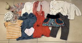Sommer Kleiderpaket für Mädchen mit echtem Kimono, Gr. 86