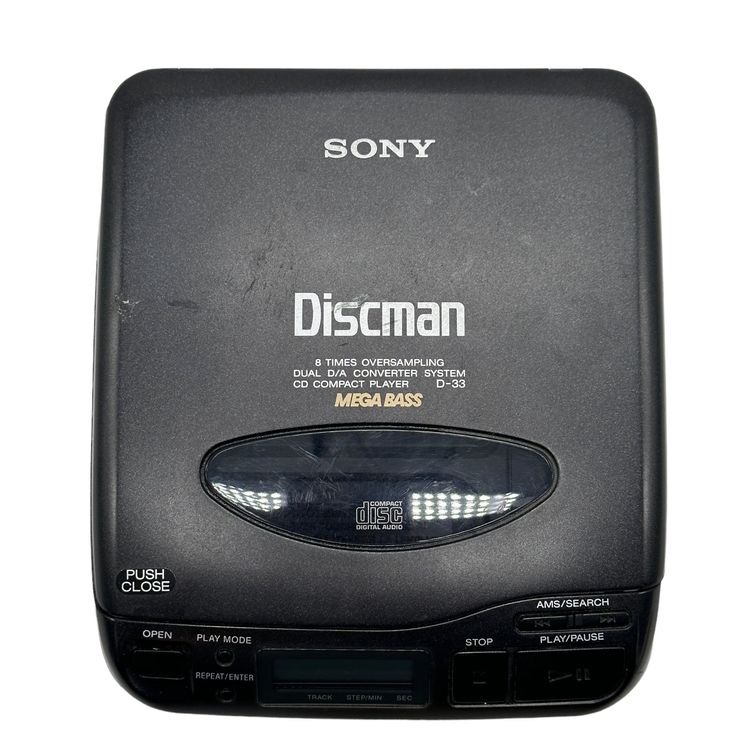Sony Discman D-33 Compact Disc CD Player Black Mega Bass (Gebraucht) in ...
