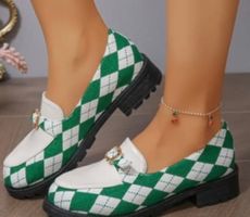MUST HAVE - stylische und edle Damenschuhe, weiss/grün, 40