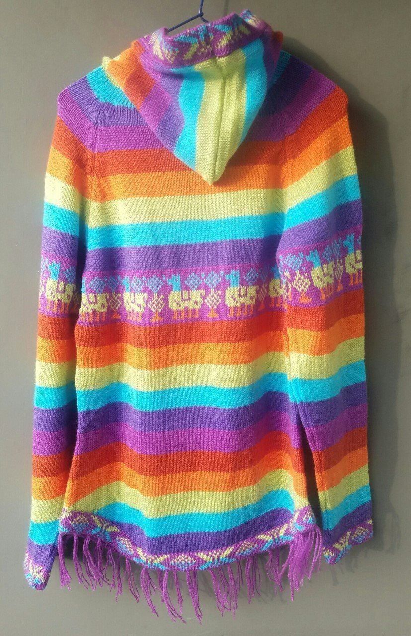 Giacche: Alpaca Poncho Strickjacke Pulli Gr.36, Neu!! – Nuovo (secondo la descrizione) da Lima- Peru venduto da Alpaka-Haus 3