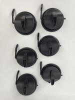 6 Stk. Saugnapf Haken schwarz von Forcartex, Campingzubehör