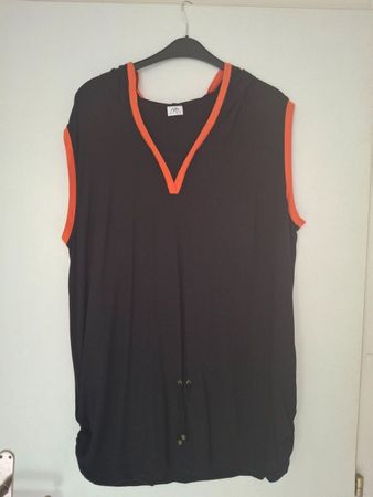 Schwarzes Long-Shirt von Lara Plus, Grosse Grössen