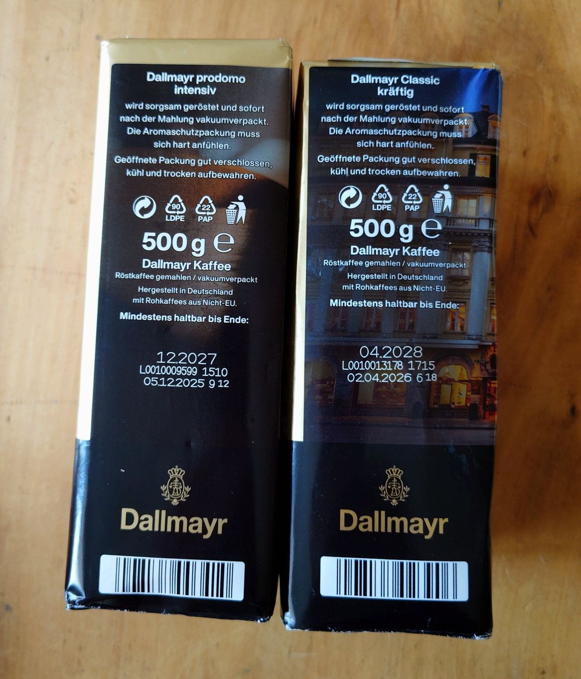 Cibi & Specialità: 2 x 500gr Dallmayr Kaffee – Nuovo e nell'imballaggio originale da Allschwil venduto da Swisstoybox 1