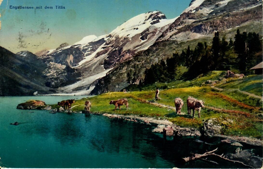Ansichtskarten: Engstlensee - Stabstempel Engstlenalp Bern – Gebraucht aus Hochdorf von Ziegel-16