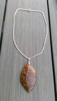 Collier argent 925 d'environ 36cm + Pierre semi-précieuse
