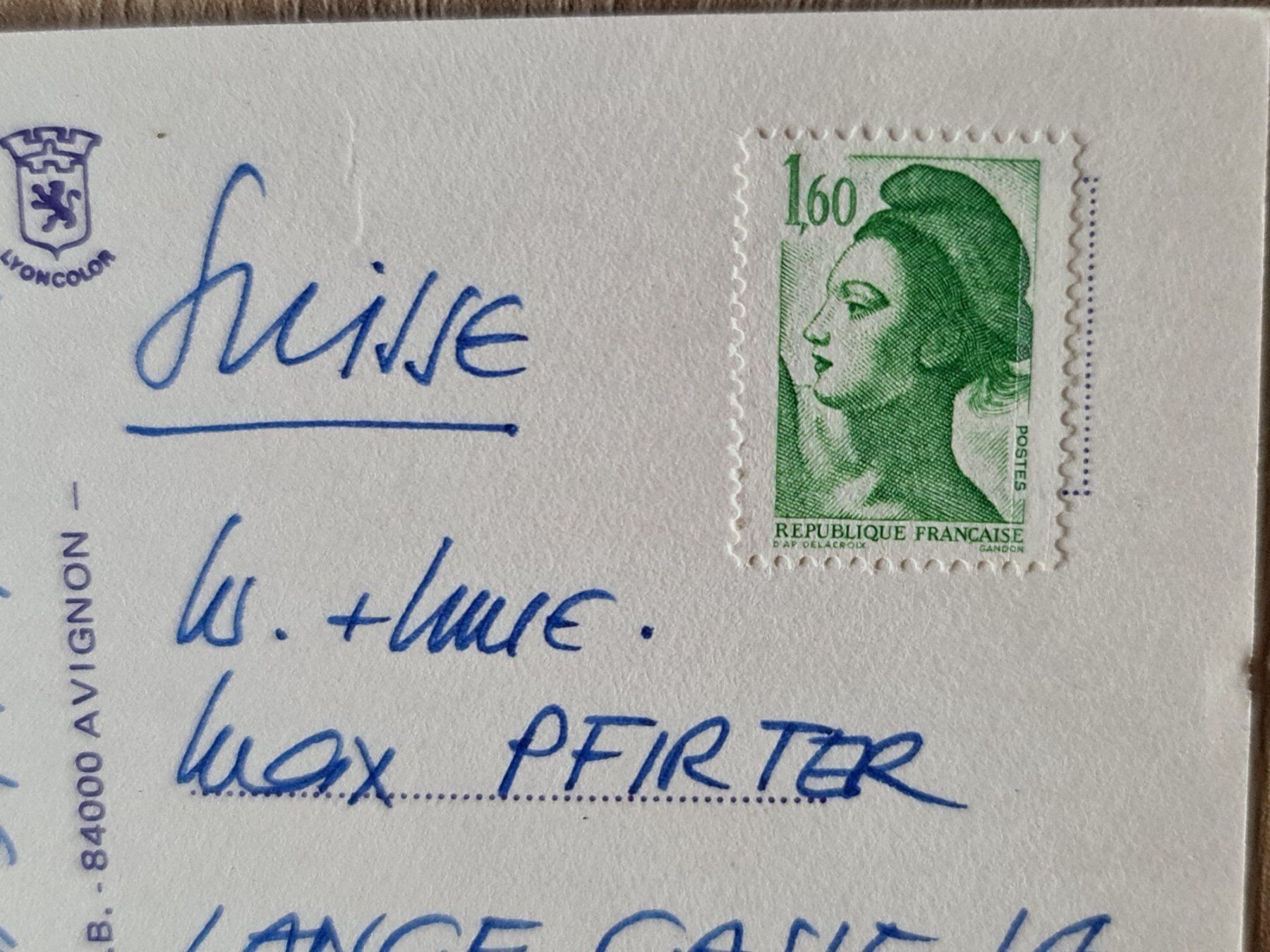 Cartoline postali: Ansichtskarte Avignon Frankreich Petit Palaise – Usato da Dintikon venduto da Vexi 1