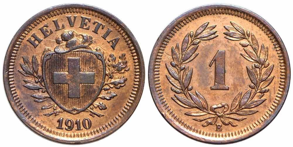 Schweiz 1 Cent. 1910 b 002 Kaufen auf Ricardo