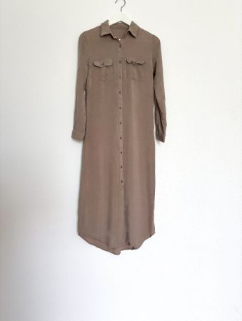 Blusenkleid Midikleid Kleid Gr. S