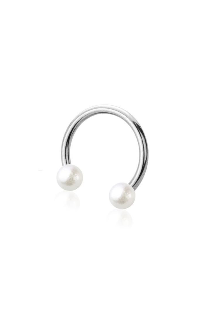 Gioielli per piercing: Hufeisen Piercing mit Kugel Perlen – Nuovo e nell'imballaggio originale da Döttingen venduto da Orangeroad
