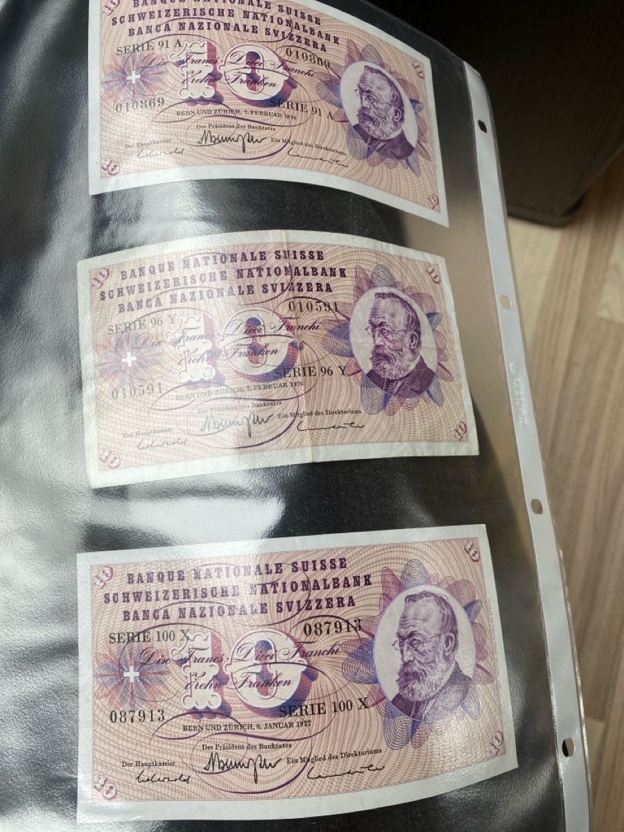 Banconote: Schweizer Banknoten, 10er Note, Top! – Usato da Stein SG venduto da Pneurutz 1