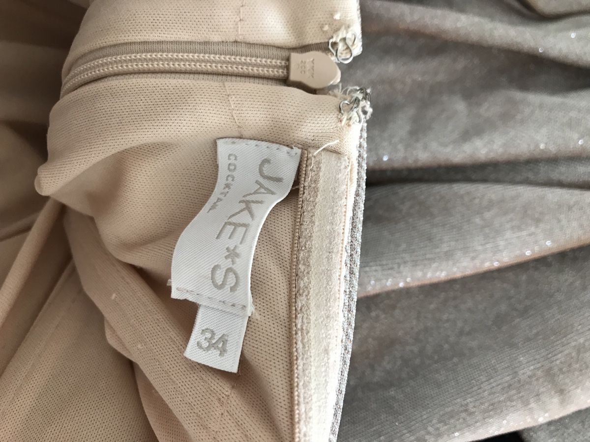 Vestiti: Abendkleid JAKES glitzernd champagne Grösse 34  – Usato da Dübendorf venduto da nela123 2