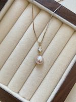 Süsswasserperlen 14k Gold Anhänger