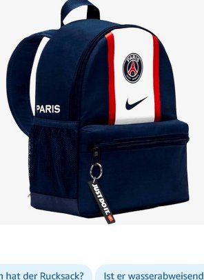 Nike Borse & Zaini: Nike Kinder Rucksack PARIS SAINT-GERMAIN JDI MINI BACKPACK – Usato da Bottmingen venduto da Pidi0 1