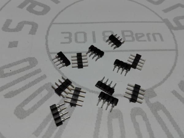 Elektronikbauteile: Stecker+Buchse 4PIN schwarz, 6 Paare – Neu (gemäss Beschreibung) aus Luzern von Salefactory