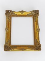 Antiker Goldfarbener Bilderrahmen, Holz 30x40 cm