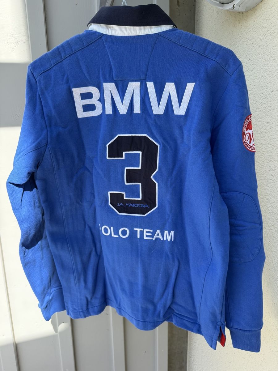 La Martina Polo-Shirts: La Martina BMW Rugbyshirt, Gr. S, blau – Gebraucht aus Schattdorf von lestage 3