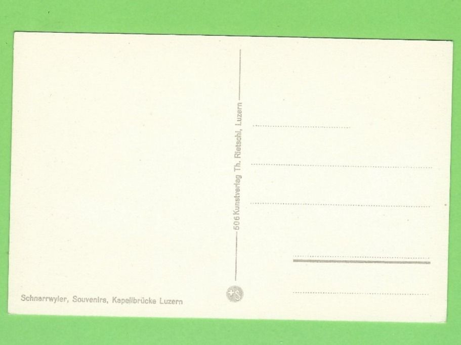 Cartoline postali: Luzern Kappelbrücke – Nuovo (secondo la descrizione) da Zürich venduto da t24_de 1
