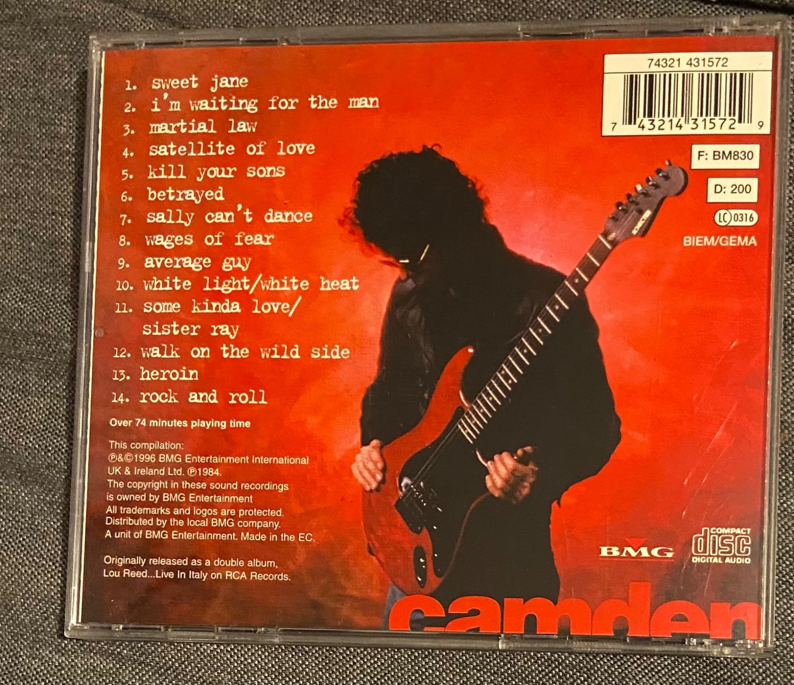 CDs: LOU REED CD Live in Concert – D'occasion à Luzern par Lycka 1