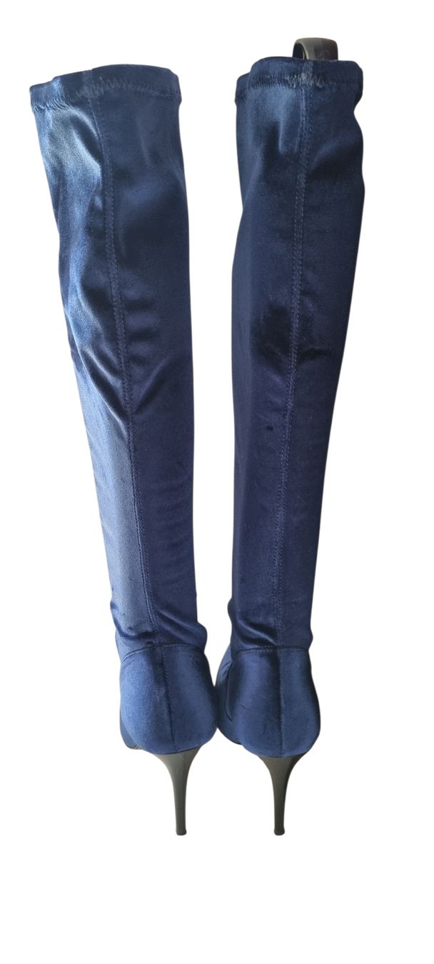 Scarpe da donna: Italienische Samtstiefel blau Gr.37 – Nuovo (secondo la descrizione) da Champlan venduto da acr_kkd5 2