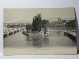 Genève , et le Mont - Blanc