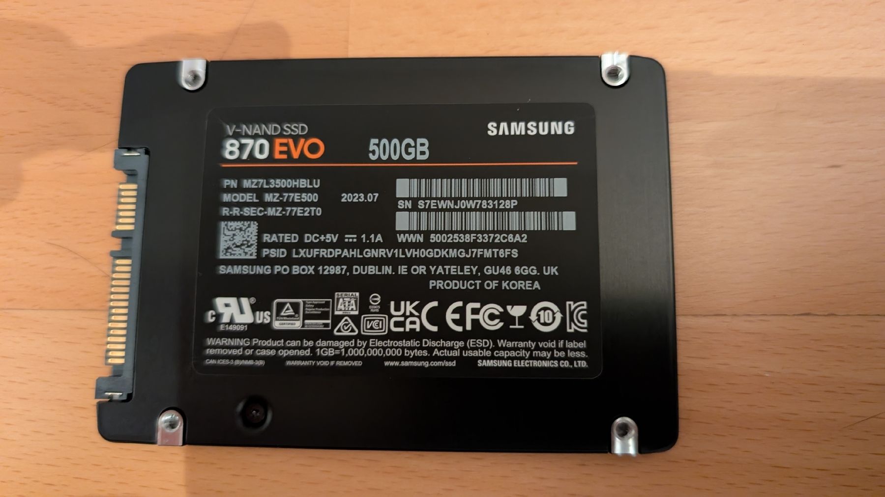 Samsung Disques durs: 2.5" SSD Samsung Evo 870 512GB – Neuf avec emballage d'origine à Aadorf par Thepacman 2