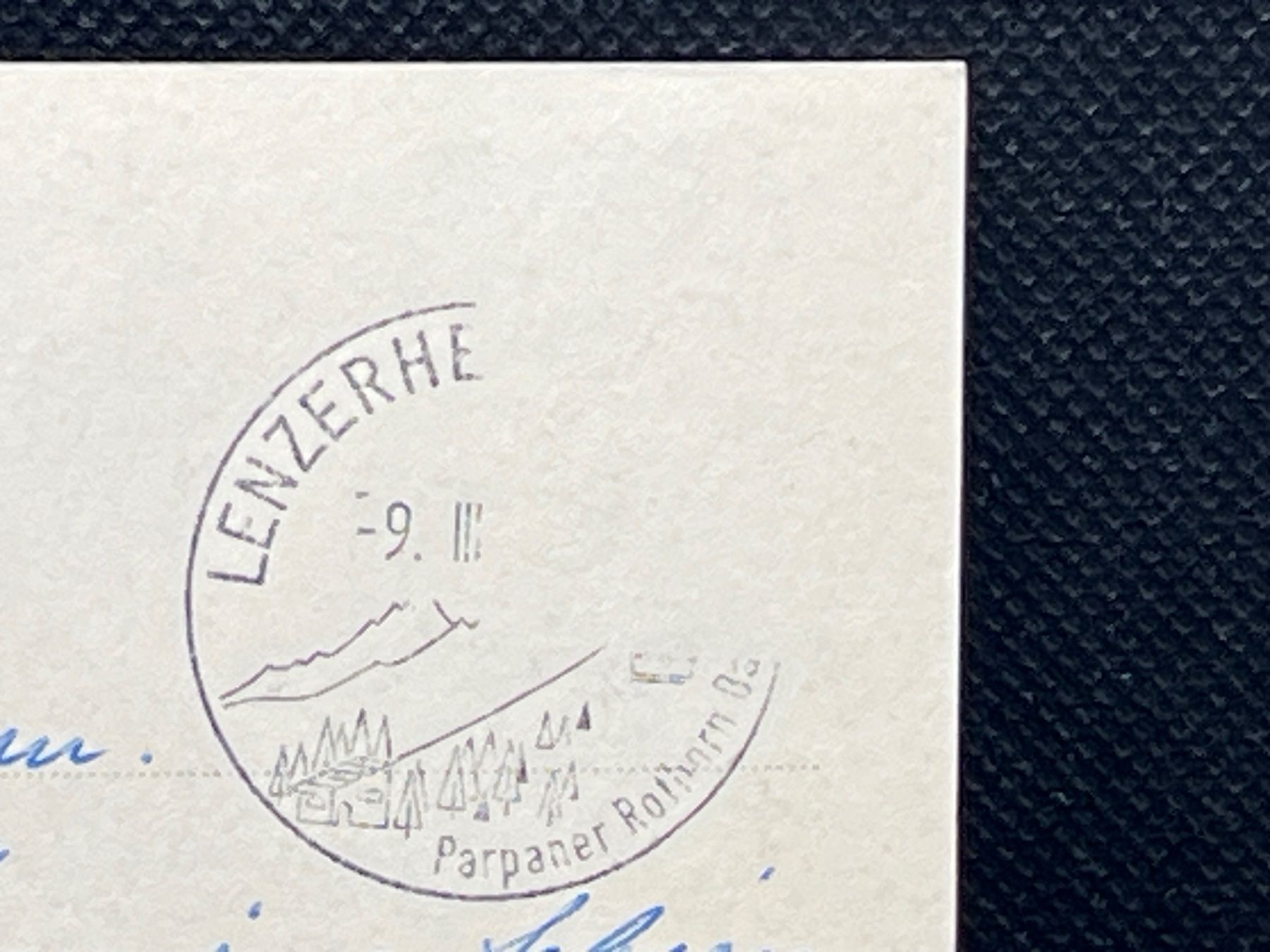 Cartoline postali: Lenzerheide, 1500 m ü.M. mit Lenzerhorn – Usato da Widnau venduto da Brusi9 1