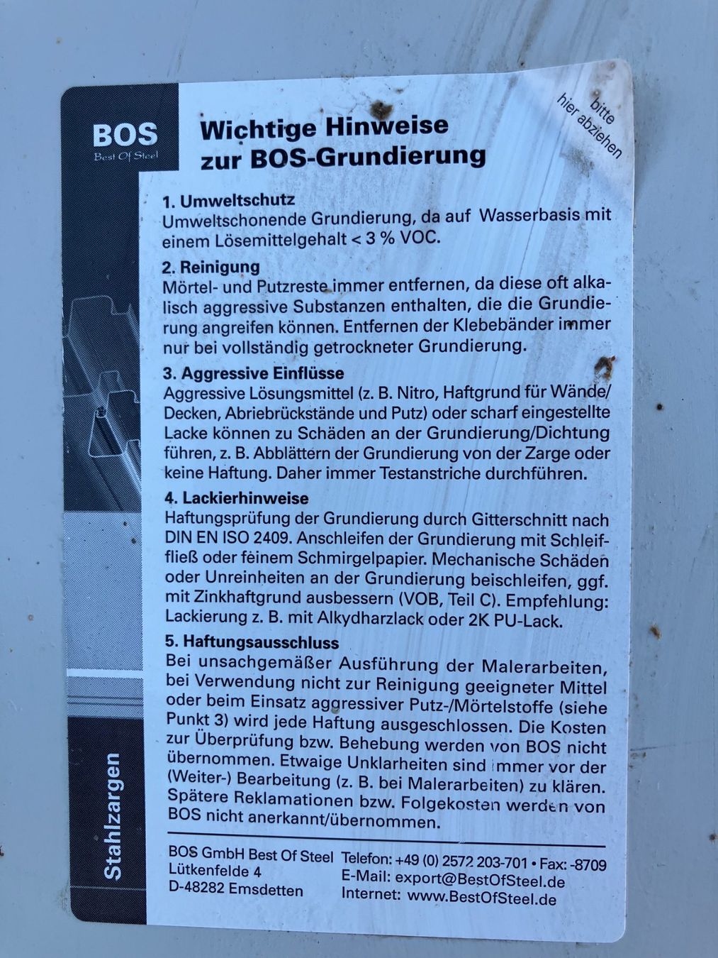 Türen: Türzarge Metall – Neu (gemäss Beschreibung) aus Dintikon von Quelle19 2