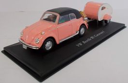 VW Käfer 1302 Cabriolet 1970-1972 rosa / Verdeck geschlossen