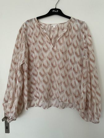 COS oversize Seiden Bluse Gr 44 ecrue/beige
