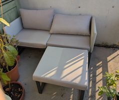 Gartensofa grau
