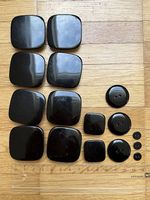 Knopf-Set schwarze Knöpfe