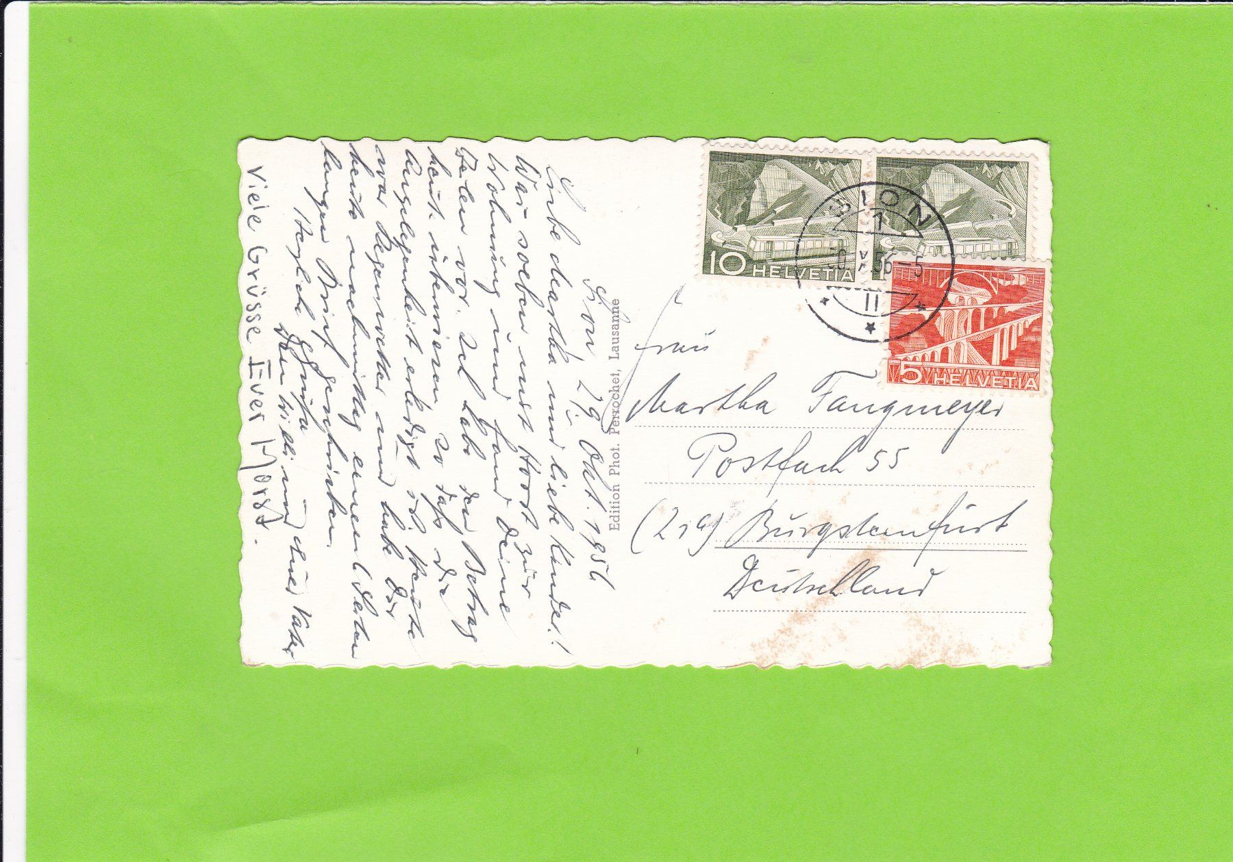 Cartoline postali: Sion et Vallée du Rhône – Usato da St. Peterzell venduto da neckertal 1