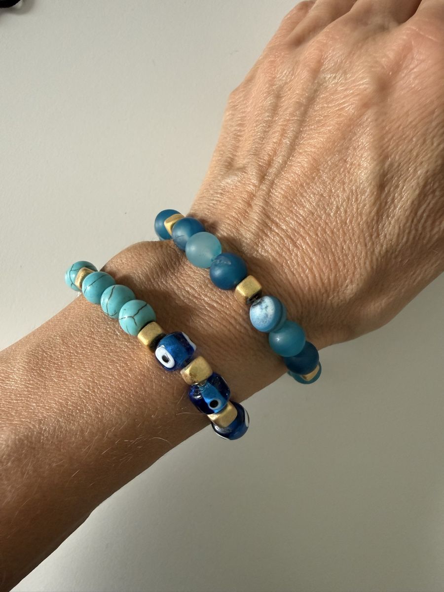 Bracelets: Armbänder 2er Set, türkisgrün  – Neuf (Voir description) à Stansstad par InStyle8 2