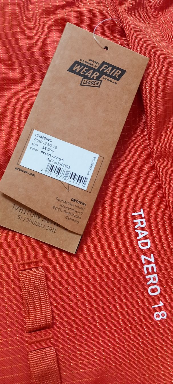 Ortovox Rucksäcke: ORTOVOX Climbing TRAD ZERO 18 - NEU – Neu und originalverpackt aus Buttikon SZ von MH1976 1
