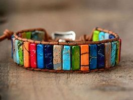 7 CHAKRA NATURSTEIN ARMBAND - HANDMADE