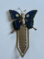 Lesezeichen Schmetterling mit Emaille und Metall, (S39)