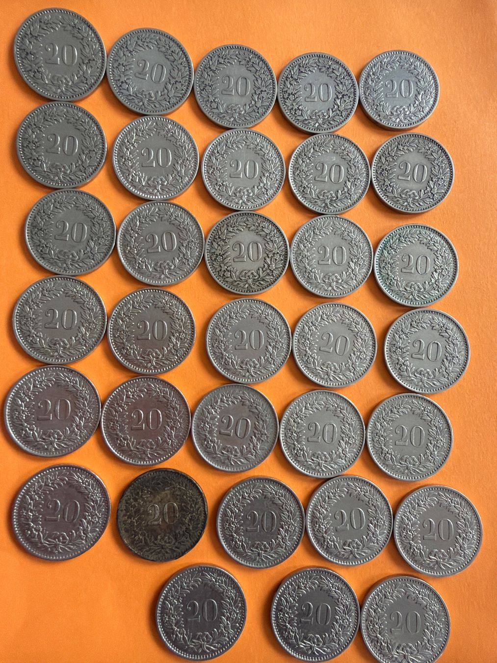 Alle Münzen: 20 Rappen münzen – Gebraucht aus Hittnau von Pat_yl7f